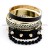 Black Gold Stud Bangle...